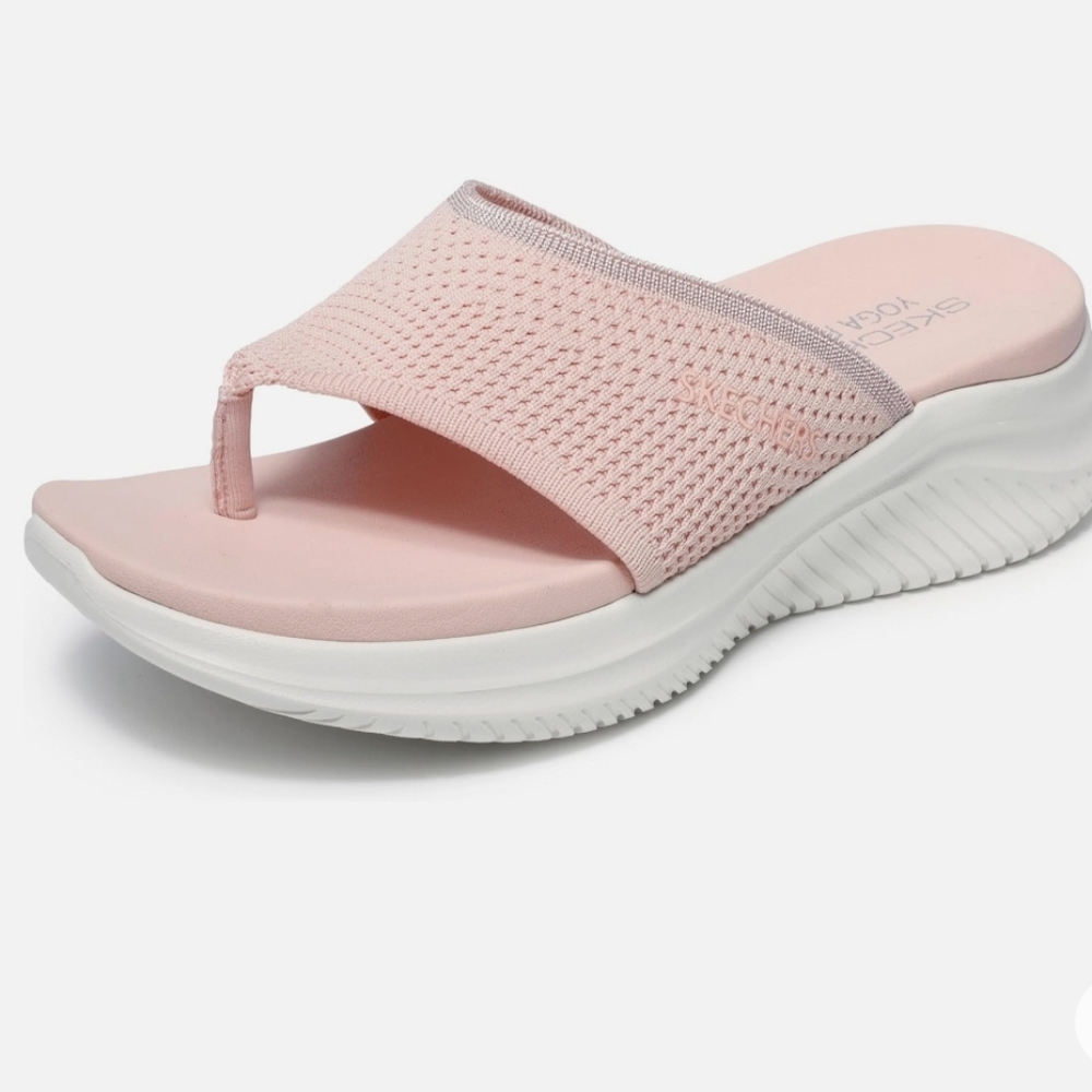 Skechers Pink Women's Slippers - Picture 2 of 7